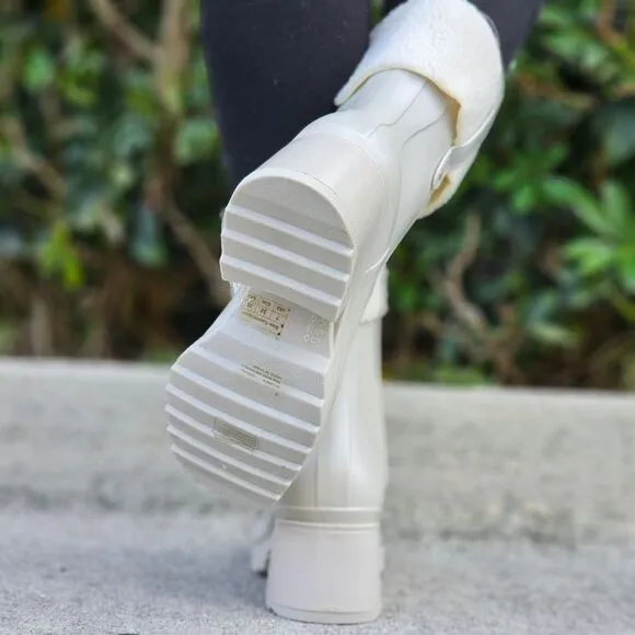 Women's Chunky Block Heel Ankle Boots Gray Color