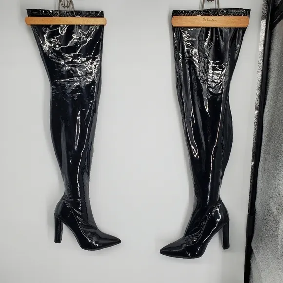 WSKEISP Shoes Women 10.5 Stiletto Over The Thigh High Boots Heels