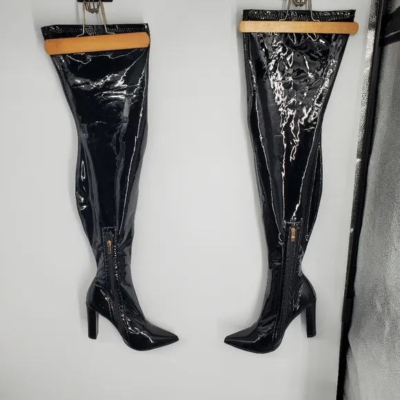 WSKEISP Shoes Women 10.5 Stiletto Over The Thigh High Boots Heels