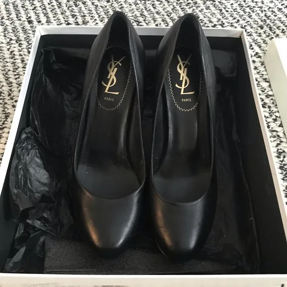 YSL Tribtoo Black Stiletto Pumps