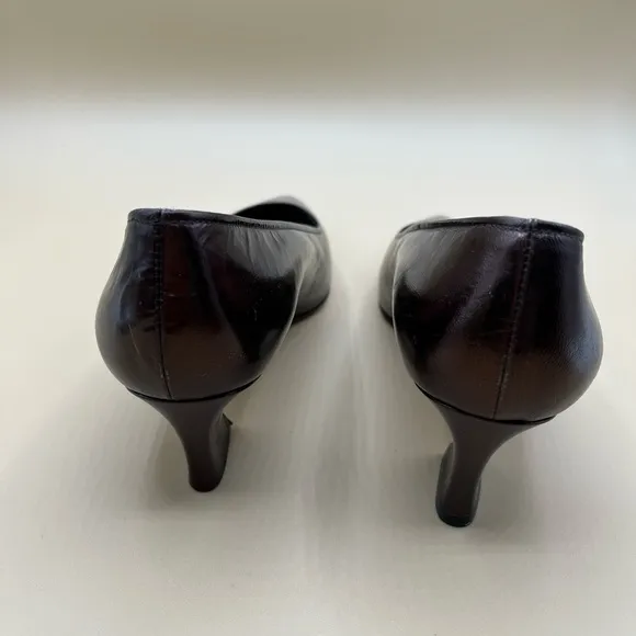 Yves Saint Laurent Metallic Brown Pumps Size 6.5