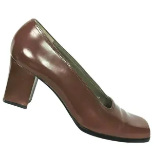 Yves Saint Laurent Womens Brown Leather Pumps 8.5N