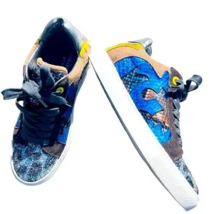 Zadig &amp; Voltaire ZV1747 Nash Leather Glitter Leopard Sneakers Shoes — SZ 7.5 IOB