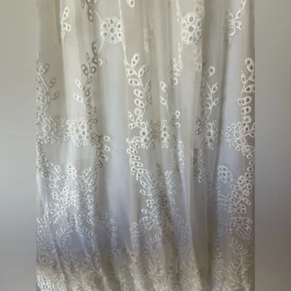Zimmerman Silk Organza Lace White Dress
