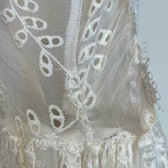 Zimmerman Silk Organza Lace White Dress