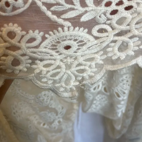 Zimmerman Silk Organza Lace White Dress