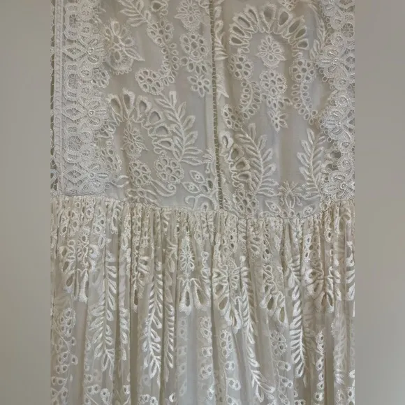 Zimmerman Silk Organza Lace White Dress