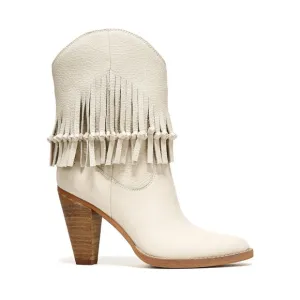 ZODIAC Womens Donna Western Boot‎ Birch Beige Leather 6.5M, ( E 534)