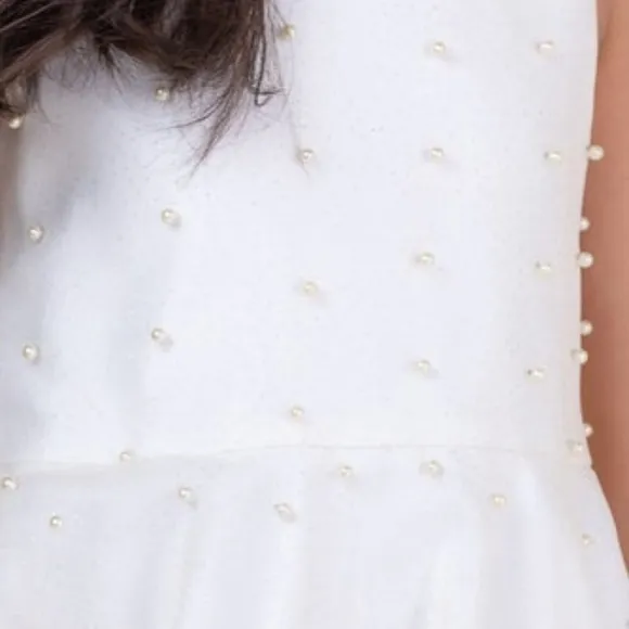 Zoe Girls, Zoe Ltd. Size 8 Tulle Dress Pearls, Wedding, Flower Girl, Communion