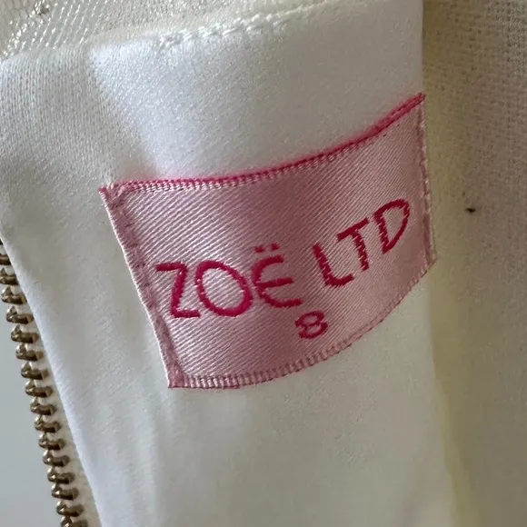 Zoe Girls, Zoe Ltd. Size 8 Tulle Dress Pearls, Wedding, Flower Girl, Communion