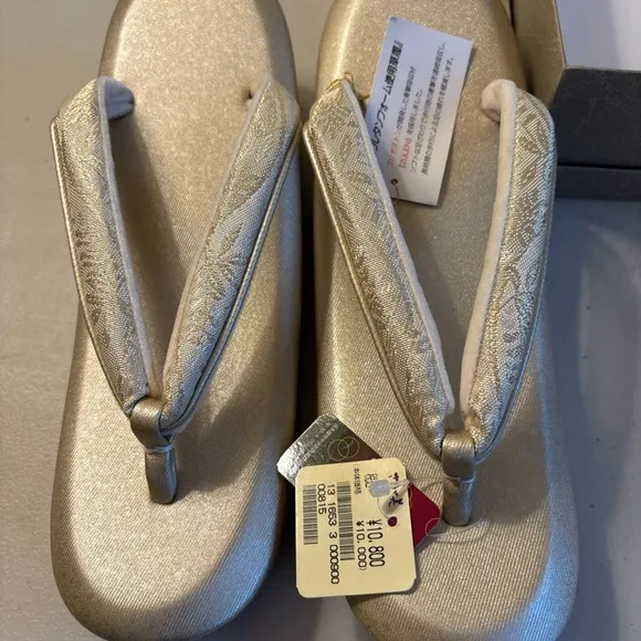 Zori Sandals Geisha Formal Japanese Wedding Size 6